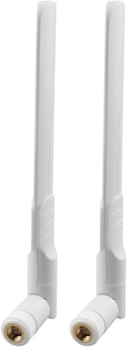 5dBi 4G LTE Antennas 2-Pack – SMA Male Omnidirectional Aerial for Netgear, TP-Link Routers, Trail Cameras & Modems (Vodafone/EE/O2/Three)，Compatible with Modem Terminal Wireless Trail Camera