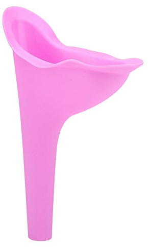Weibliche Urinale, 3 Farben Frauen Frauen Toilettenzubehör Im Freien Tragbare Urinal Trichter für Reiseberechnung Camping Wandern (PINK)