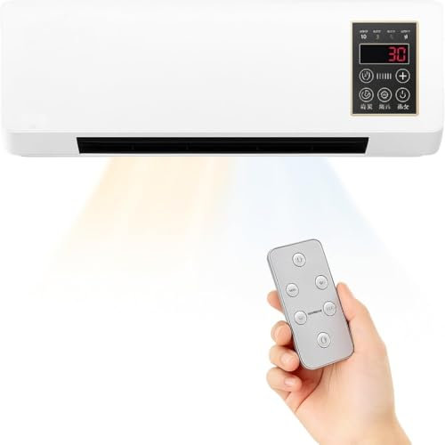 Condizionatore D'aria a Parete E Riscaldamento, Condizionatore D'aria Diviso Reversibile, Aria Condizionata a Parete Senza Condotto(#A)