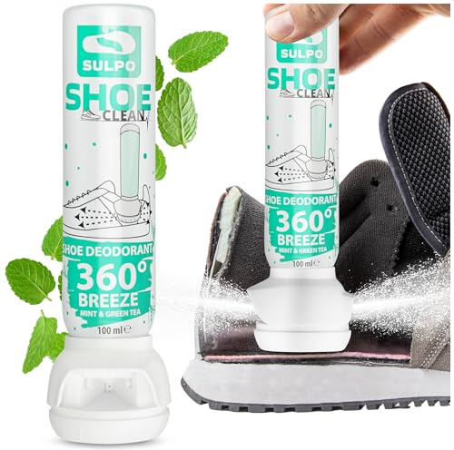 SULPO Schuhdeo Spray - Schuh für alle Schuhtypen, Reduziert Schweiß, Schuh Deo Spray Geruchsstop 100 ml