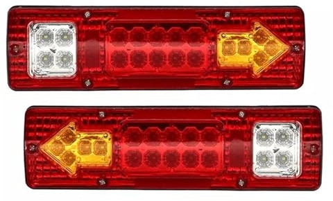 Bremse Rückfahrlicht Rückleuchte LKW-Anhänger Rückleuchten 24V 2 Stück Stopp Brems Blinker Rückwärtslauf Rückleuchten Alles in Einem