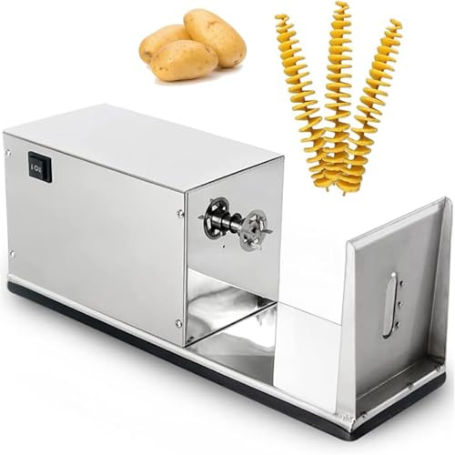 Cortador eléctrico de patatas – Máquina automática Twister para patatas fritas caseras y patatas en espiral, ideal para uso doméstico y comercial