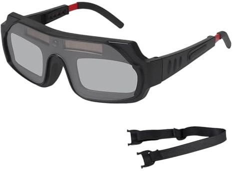 Welding Glasses, Safety Welding Goggles, Auto Darkening Welding Goggles, Durable Lightweight Design with Advanced Lens Technology, Adjustable Fit for Various Head Sizes
