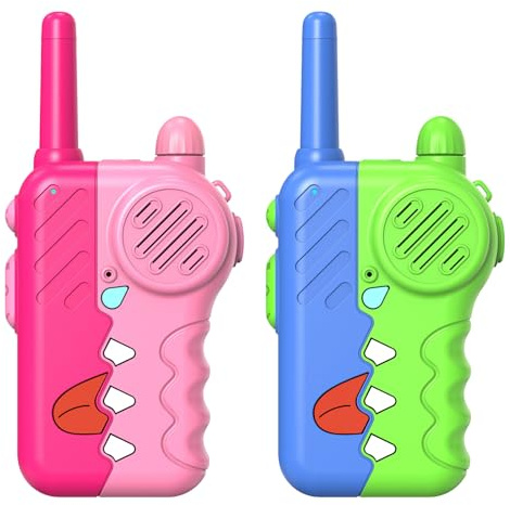 Talkies-Walkies Longue portée – Radio bidirectionnelle Mignonne | Ensemble de Jouets sans Fil avec Lampe de Poche | Radios pour garçons Filles intérieur extérieur Maison Parc Voyage Aventure c