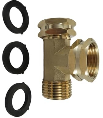 Giunto per tubo professionale in ottone a 3 Girevoli Connettore Raccordo idraulico Giunto per tubo Accessori per tubi da giardino Raccordo idraulico in ottone duraturo