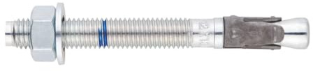 INDEX APX12100 Ancrage mâle pour charges élevées Homologué ete opción 1. axe zingué. Clip sherardisé. (M12 x 100 12, 50 unités). (Lot de 50 unités).