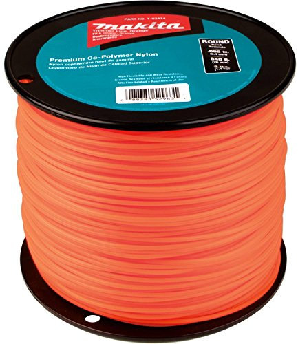 Makita T-03414 Rundfaden für Trimmer, 0,095 cm, Orange, 840 m, 3 lbs