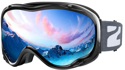 ZIONOR Lagopus Ski Snowboard Goggles UV Protection Anti fog Snow Goggles for Men Women Adult Youth