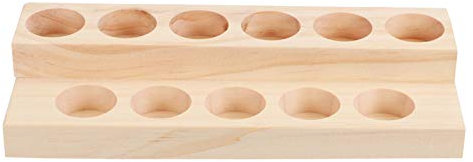 Beaupretty 2 Ausstellungsständer Für Ätherische Öle Nagellack Organizer Holz Essential Oil Storage Flasche Nagellack Stand Organizer Für Nagellackständer Hölzern Ätherisches Öl Base