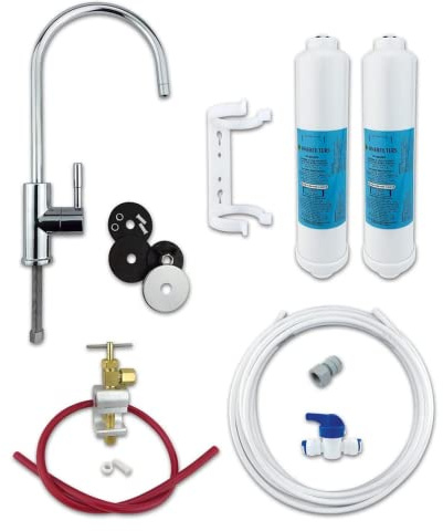 Finerfilters Classic FF-6010PF - Kit filtro per acqua potabile sotto il lavello con rubinetto e accessori