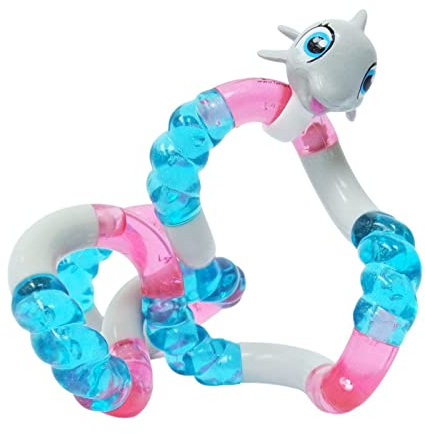 Tangle 8511 Fidget Toy Junior Aquatic Pets Serie mit Tierfigur Delfin, Antistress Finger Spielzeug, fördert Feinmotorik, beliebig dreh- und kombinierbar, Motorikspielzeug für Kinder ab 3 Jahre, Bunt