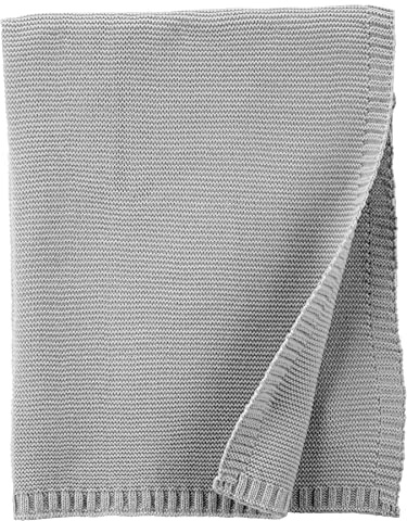 Simple Joys by Carter's Manta de Punto Unisex para bebé, Gris, Talla única
