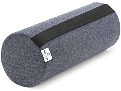 Nackenrolle UniROLL 15x40 cm mit schnelltrocknendem Thermo-Bezug | Orthopädische Knie-Rolle aus Memory-Foam | Ergonomisches Beinkissen und Knie-Kissen | Schaumstoff-Rolle für Rücken & Seitenschläfer