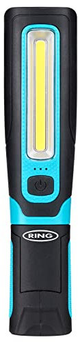 RING Ring RIL3600C Magflex Twist Lampe d'inspection LED | Lampe de travail rechargeable 400 lumens | Double fonction de rotation à 180° | Base magnétique | Fonctionnement mains libres pour un usage