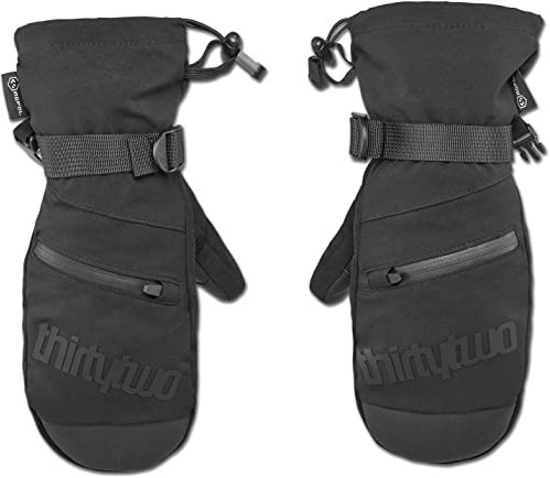 32 Thirtytwo Youth Corp - Manopla deportiva de nieve para invierno, color negro/negro, talla L/XL
