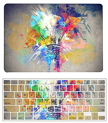Hülle Kompatibel mit Neues MacBook Pro 13 Zoll 2020 2019 2018 2017 2016 Freisetzung A1706 A1708 A1989 A2159 A2251 A2289 A2338 M1, Plastik Hartschale Snap Case & Tastaturabdeckung, Glühbirne