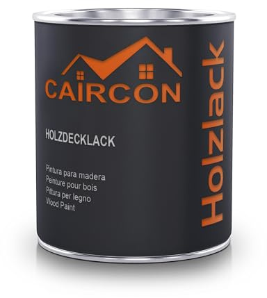Holzfarbe Matt Holzlack Möbelfarbe Holzschutzfarbe - Silbergrau 750ml