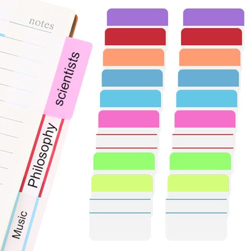 SIYINGSAERY 400 Stück Page Marker Tabs Haftnotizen Klebezettel Set Haftmarker Index Tabs Seitenmarkierungen Haftstreifen Tabs Bunt Sticky Index Tabs für Lesen Markieren von Seiten Lernen