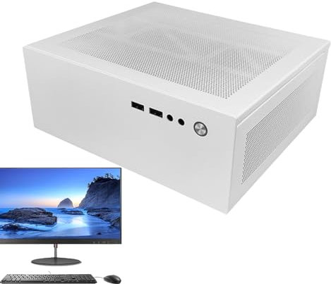 Caja De PC para Computadora, Caja De PC Pequeña De Mesa De 20,5x23,2x9 Cm, Caja De PC con Chasis, Chasis De Computadora con Diseño Pequeño para Estudiantes, Usuarios Domésticos, Jugadores