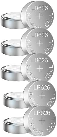 Simpletek - 10 piles 1,5 V LR626 SR66 LR626 SG4 377 | Pile bouton pour calculatrices, montres et petits appareils (Lot de 10 piles)