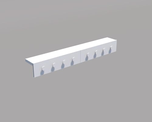 teolix Wäscheständer Wandmontage [2in1 mit extra Kleiderhaken] Ausziehbar und Platzsparend | Wäschetrockner Klein für Wand | Clothes Drying Rack Zeitlos Praktisch - (Weiß, 80cm)