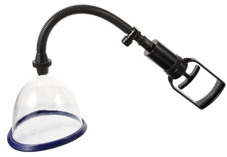 Hand Massagepumpe 1 Satz aus Kunststoff und Gummi für Frauen | Handzug Betrieb, Unterdruck Prinzip, Tube Handle im Lieferumfang, Schwarz, Home Spa und Salon