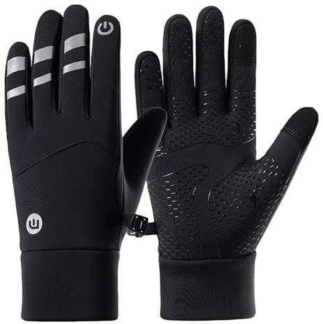 Winddichte Laufhandschuhe – Outdoor wasserdichte warme Fäustlinge – kaltes Wetter Fäustlinge, multifunktionale Ski-Fäustlinge zum Gehen