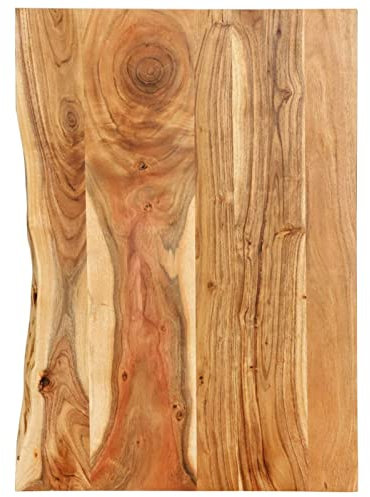 ShGaxin Badezimmer-Waschtischplatte, Tischplatte, Schreibtischplatte, Table Top, Schreibtisch Platte, Massivholz Akazie 80x55x2,5 cm