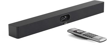 Yealink MeetingBar A40-010 Allt-i-ett 4K videokonferenslösning med dubbla kameror, AI-assisterad autoframing, 8 mikrofonfack, inbyggda högtalare, kompatibel med Microsoft Teams och