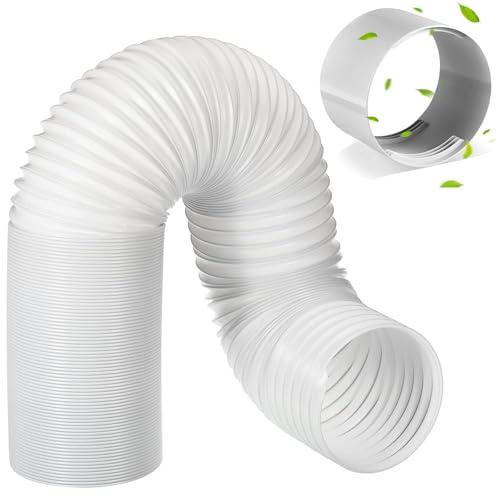 Tuyau d'évacuation d'air avec adaptateur, tuyau de climatisation Ø 150 mm, longueur 150 cm, tuyau de climatisation, tuyau d'extension pour climatiseurs, évacuation d'air pour climatiseurs, sèche-linge