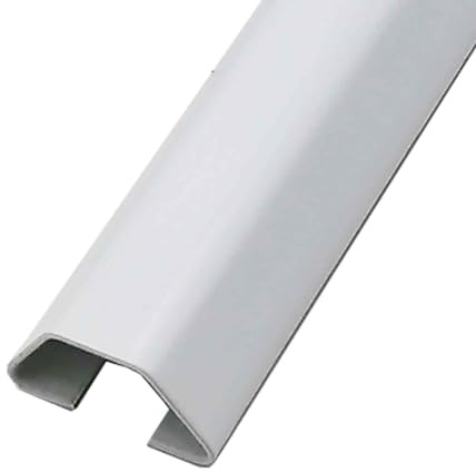GBPLDMAQ Pedane Passacavo in Acciaio Inox, Protezione per Cavi Autoadesivo, Canalina Pavimento, Dossi Artificiali Stradali per Ufficio, Casa e Spazi Pubblici(White,200x5x1.6cm)