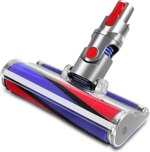 YMJOGGUX Cabezal de Cepillo Eléctrico para Dyson V7 V8 V10 V11 V15 SV10 SV11 SV12 SV14 Aspiradoras, Cepillo de Cabezal Limpiador de Cabezal de turbina para Dyson para Moquetas y Suelos Duros