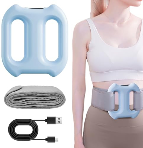 Lymphdrainage Gerät, Cellulite Massagegerät, Wabenmassagegeräte, 5-Gang Anti Massager, Ergonomisches Fettmassagegerät, Einstellbarer Gürtel, Bauch, Taille, Arme, Beine, Hüften, Geschenke (Blau)