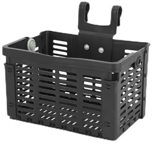Segrehy Fahrrad -Lenkerkorb Langlebige leichte abnehmbare Klapprad Fahrrad vorne Rackträger zum Einkaufen zum Einkaufen von Wochenendausflügen PP Plastik 32x2x20 cm
