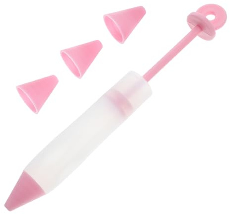 VALICLUD Pennelli Decorativi in Silicone per Dolci Penne Stampa DIY con Ugelli Multipli Strumenti Facili da Usare per Scrivere e Decorare Torte Biscotti e Rosa