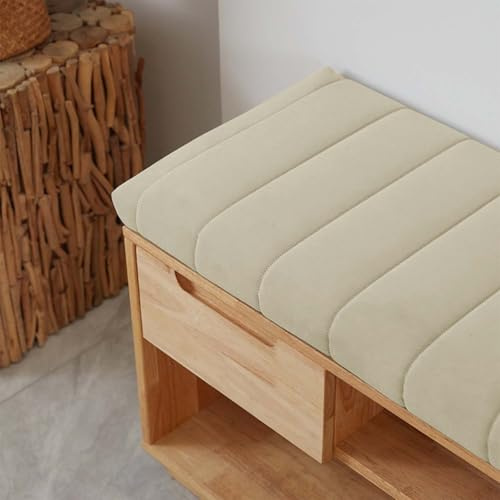 Genérico Cojin para Banco 100x40 120x40 140x40 80x40 150x50 CojíN De Asiento De Banco ExtraíBle, CojíN De Banco De JardíN para Interior Y Exterior, AlféIzar De Ventana Sofá,Light Gray,90x50x4cm