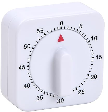 1 x Kitchen Timer Mechanical Kitchen Timer, Mechanical Egg Timer, Kitchen Alarm Clock, Short Timer Kitchen with Loud Alarm, 60 Minute Timer for Household, Kitchen, Cooking, Baking, Sports, Office