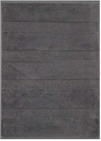Betz Badvorleger Badematte Badteppich Duschvorleger Frottee Deluxe Größe 50x70 cm Qualität 680 g/m² 100% Baumwolle Farbe anthrazit grau