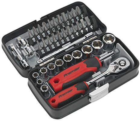 Sealey Ak8945 Socket & Bit Set 38Pc 1/4In Sq Drive