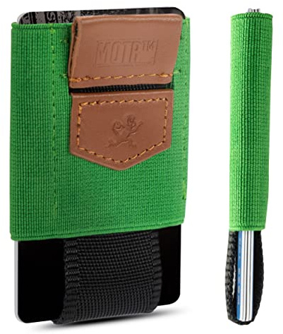 MakakaOnTheRun Kartenetui Herren mit Münzfach & Zugband: Kartenhalter, Kreditkartenetui, Slim Wallet Herren Geldbörsen, Ausweis- & Kartenhüllen, Wallets for Men Card Holder, Geldbörse Herren klein