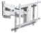 Xantron® SLIMLINE-A-466-W - Supporto da parete per TV, orientabile, girevole, 32-60 pollici, colore: Bianco/TV