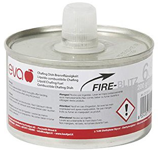 Eva Liquido COMBUSTIBILE INFIAMMABILE Chafing 200 GR Doppio STOPPINO