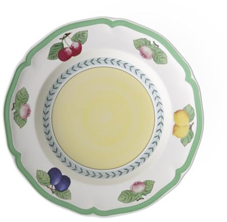 Villeroy & Boch French Garden Fleurence plato hondo, 23 cm, Porcelana Premium, Blanco/Colorido