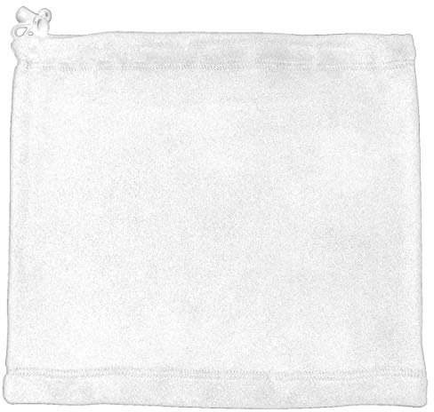Happy Clothing Herren Schlauchschal aus Fleece mit Kordel, einfarbiger Fleeceschal für Damen und Herren, Farbe Schwarz, Dunkelblau, Grün, Weiß, Grau und Orange