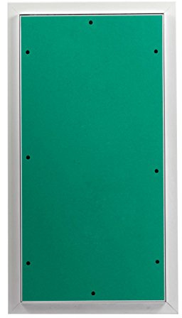 MW multi werkzeug Revisionsklappe 300 x 600 mm mit 12,5mm GK-Einlage imprägniert für Feuchtraum geeignet Aluminium-Rahmen weiß pulverbeschichtet 30 x 60 cm