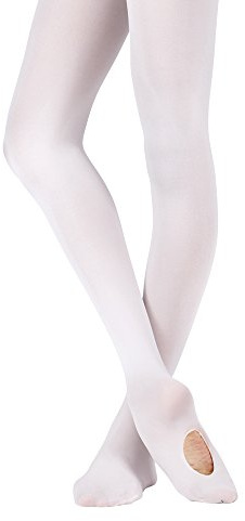 Bezioner Ballett Strumpfhose Cabrio Tanzstrumpfhose mit Fersenloch für Kinder Mädchen und Damen