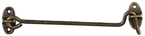 Kabine Haken Auge Schnappverschluss Tür mit Verriegelung zum Schrauben Verriegelung für Fensterläden Schiebefenster Große Tür Zaun Bronze Tone