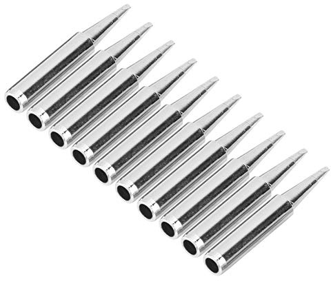 Walfront 10 Pezzi 900M‑T‑1.6D Set Punte per Saldatore a Saldare Punte per la Sostituzione della Punta del Saldatore Senza Piombo Accessorio per Saldatura