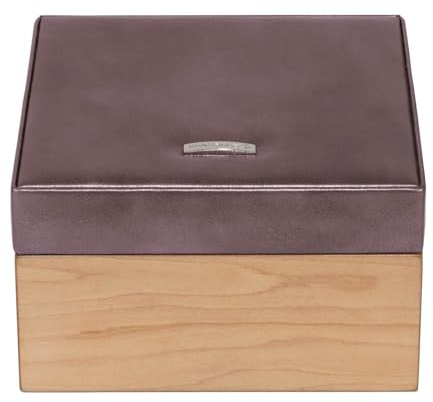 Windrose Wood Jewelry Box S Metallic Lilac