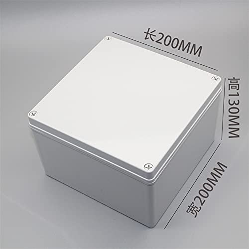 Abzweigkasten, 1 STÜCKE Wasserdichte Anschlusskasten ABS Elektronische Projekt Instrument Case Elektrische Outdoor IP67 Projektbox Kunststoffgehäuse Gehäuse (Color : 200x200x130mm)